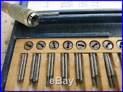 Vintage Watchmakers Screw Tap and Die Set Jewelers Bench Tool NICE