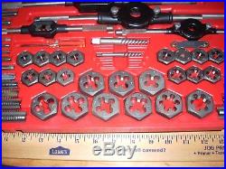 Vintage dayton 59 piece tap and die set #6 to 3/4'' made in the USA