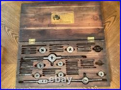 Vtg Greenfield Little Giant Tap & Die Set Wells Bros. E