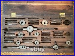 Vtg Greenfield Little Giant Tap & Die Set Wells Bros. E