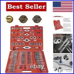 WAKUKA 110 Piece Tap and Die Set(SAE&METRIC)Threading Tool Set With Storage C