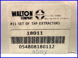 Walton 18011 11 PC Tap Extractor Set USA 4 FL SAE NC NF Metric With Case