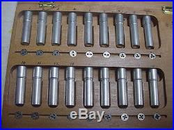 Watchmakers Swiss Tiny Tap and Die Set 18 sizes, with taps in Every tube NICE