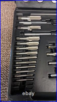 Westward Tap Die Set Carbon Steel 65 Piece 1PZ53 Kit Thread Precision Tool