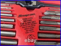 #bd468 Snap-On TDM-117A COMPLETE Metric Tap and Die Set